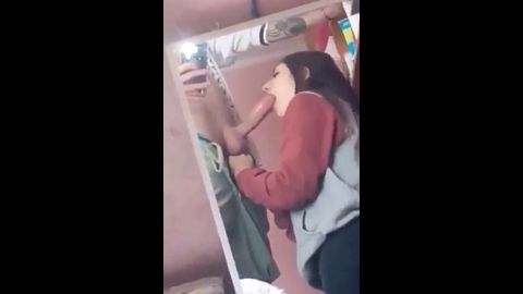 Latina schoolgirl skips class to suck boyfriend big cock