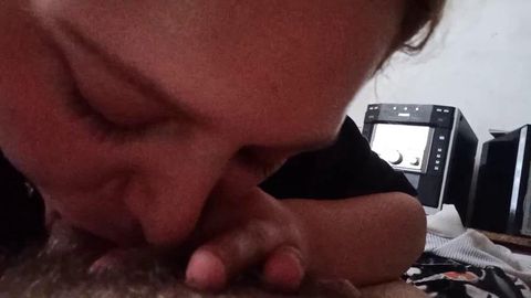 Elizabeths friend gives deep throat