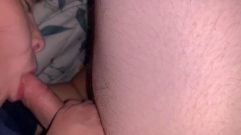 She love sucking dick under the sheets