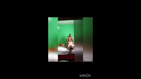 Fat Brazilian wife on fours, caught fucking on cam