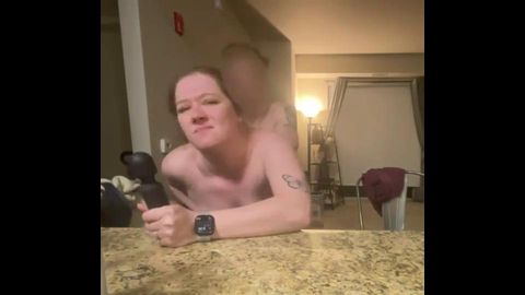 Smacks and deep strokes hurt but she still wants rough sex